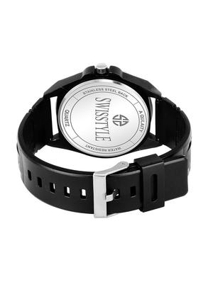 swisstyle date and day dial black analogue watches for men-ss-gr6632-blk-blk (1) - 16834490 - Standard Image - 3