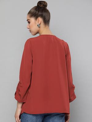 button detail waterfall neck shrug - 16834535 - Standard Image - 3