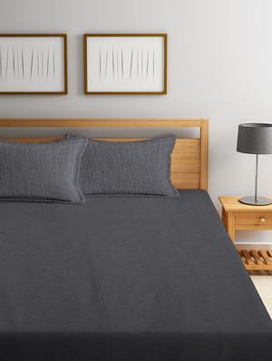 cotton hand woven king size double bed cover with 2 pillow cover - 16834573 - Standard Image - 2