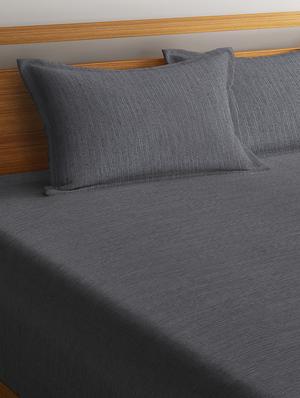 cotton hand woven king size double bed cover with 2 pillow cover - 16834573 - Standard Image - 3