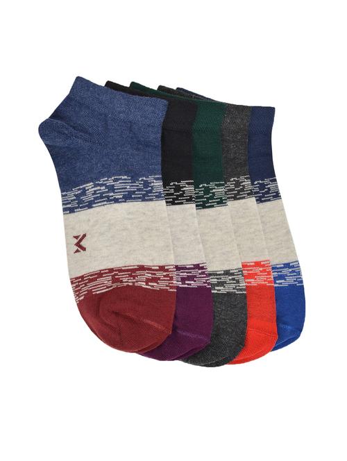 black cotton ankle length socks - 16834655 - Standard Image - 1