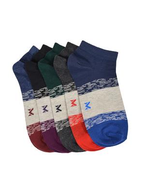 black cotton ankle length socks - 16834655 - Standard Image - 2