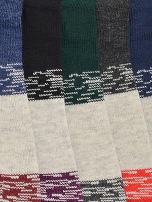 black cotton ankle length socks - 16834655 - Standard Image - 3