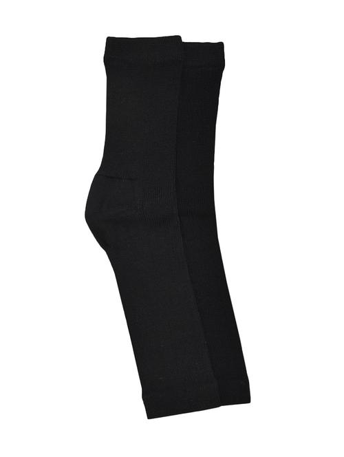 black cotton knee length socks - 16834656 - Standard Image - 1