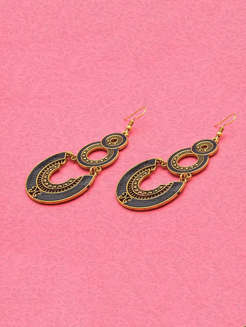 black metal drop earring - 16834743 - Zoom Image - 1