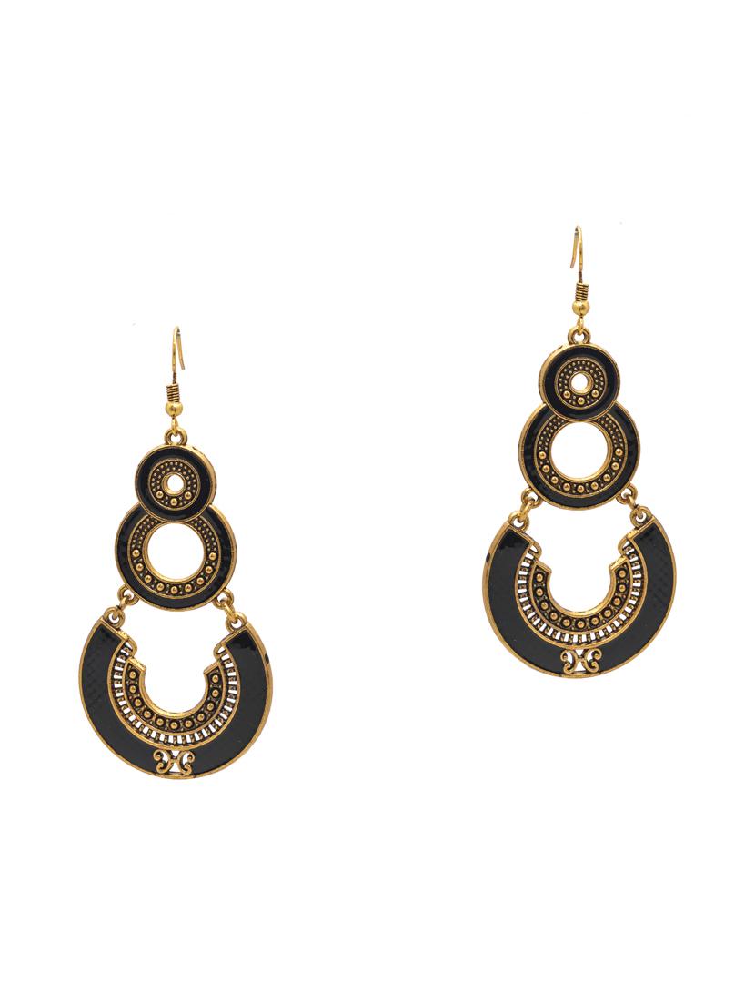 black metal drop earring - 16834743 - Zoom Image - 2