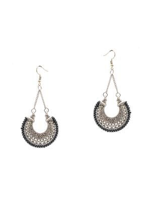 black metal drop earring - 16834763 - Standard Image - 2