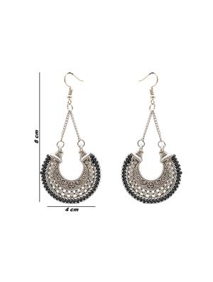 black metal drop earring - 16834763 - Standard Image - 3