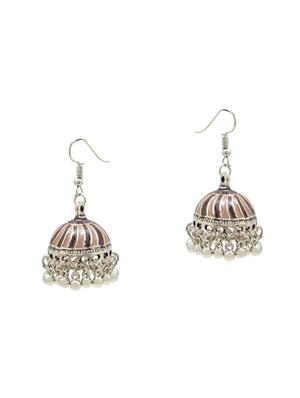 multi colored metal jhumka earring - 16834828 - Standard Image - 2