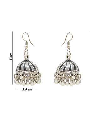 multi colored metal jhumka earring - 16834830 - Standard Image - 3