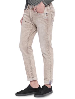 brown heavy washed jeans - 16834938 - Standard Image - 2