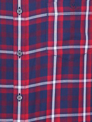 blue checkered casual shirt - 16835397 - Standard Image - 4