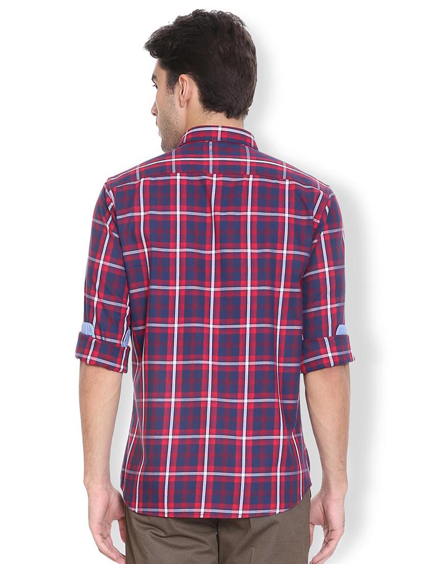 blue checkered casual shirt - 16835397 - Zoom Image - 2