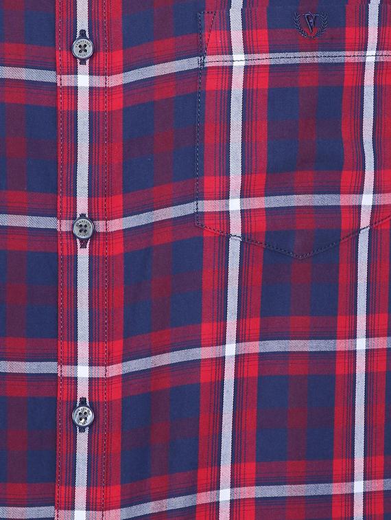 blue checkered casual shirt - 16835397 - Zoom Image - 4