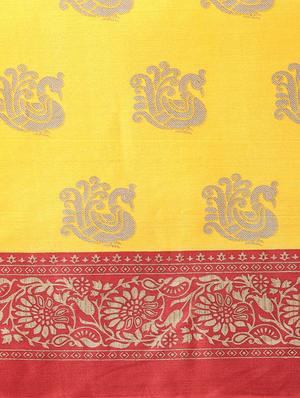 bordered printed saree with blouse - 16835574 - Standard Image - 4