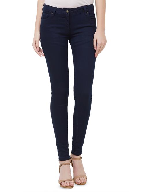 high rise solid jeans - 16835891 - Standard Image - 1