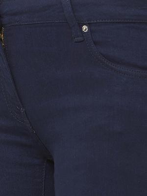 high rise solid jeans - 16835894 - Standard Image - 5