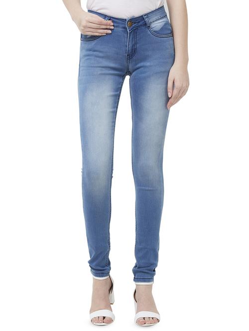 high rise stone washed jeans - 16835895 - Standard Image - 1
