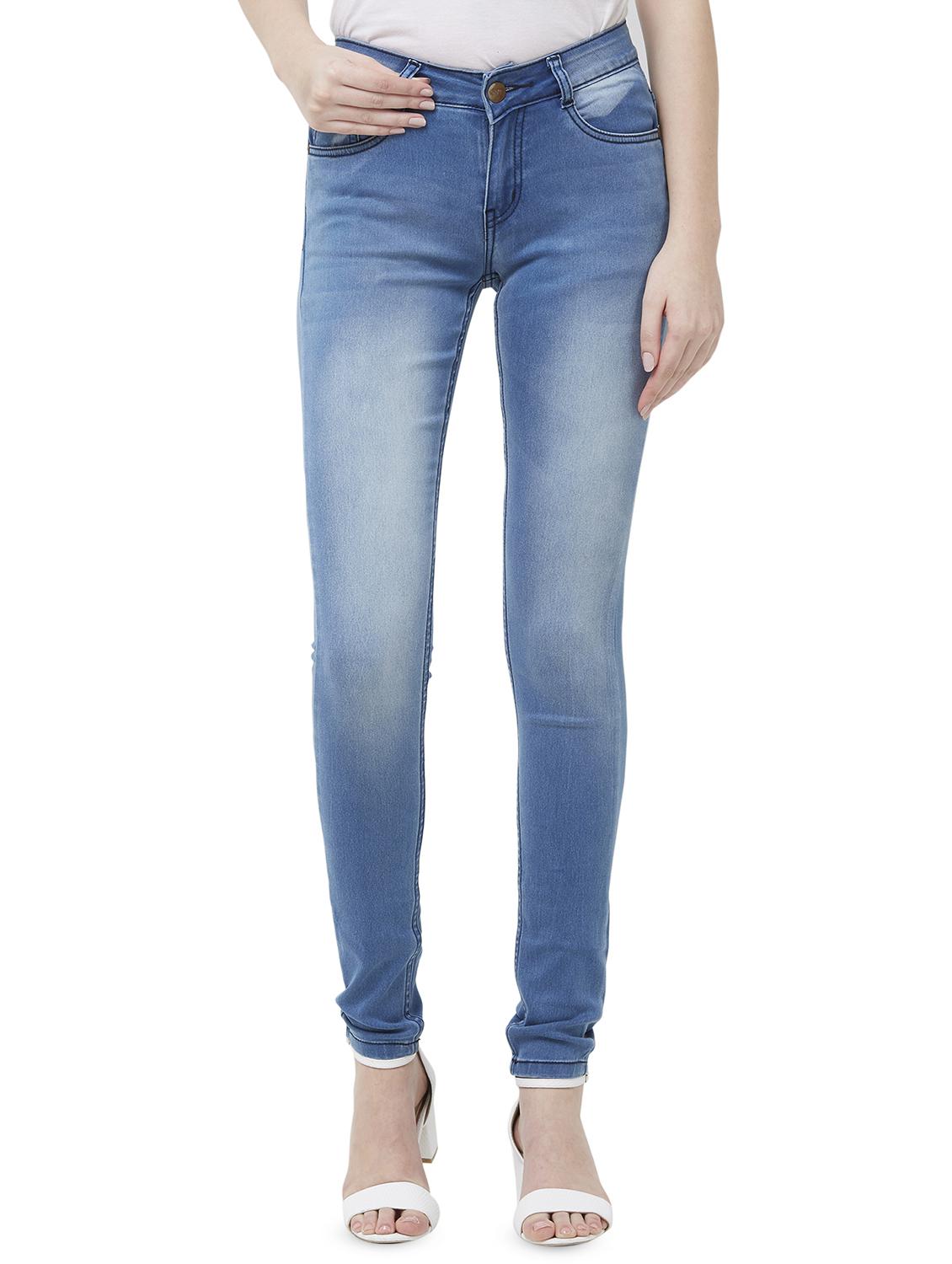 high rise stone washed jeans - 16835895 - Zoom Image - 1