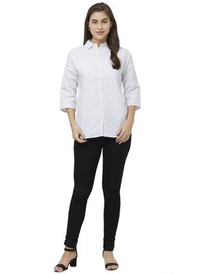 curved hem striped shirt - 16835912 - Standard Image - 4