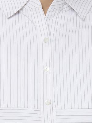 curved hem striped shirt - 16835912 - Standard Image - 5