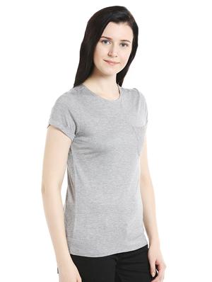 round neck solid tee - 16835914 - Standard Image - 2