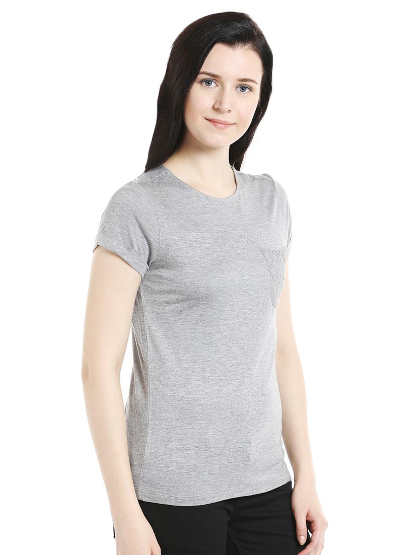 round neck solid tee - 16835914 - Zoom Image - 2