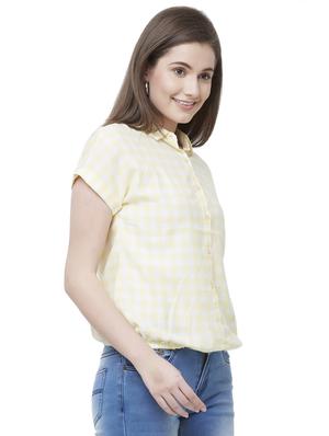 short sleeves gingham shirt - 16835940 - Standard Image - 2