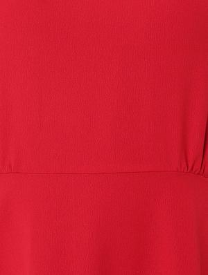pocket detail solid fit & flare dress - 16835983 - Standard Image - 4