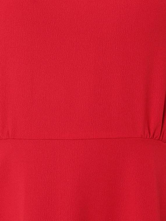 pocket detail solid fit & flare dress - 16835983 - Zoom Image - 4