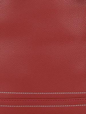 maroon leatherette combo handbag - 16835996 - Standard Image - 5