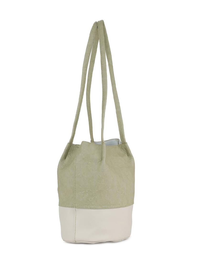 green leatherette combo handbag - 16835997 - Zoom Image - 4