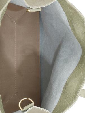 green leatherette combo handbag - 16835999 - Standard Image - 3