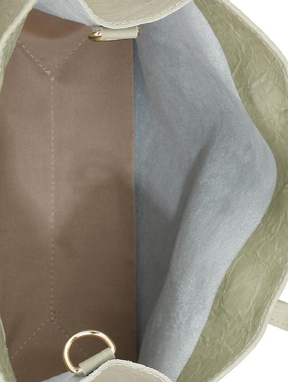 green leatherette combo handbag - 16835999 - Zoom Image - 3