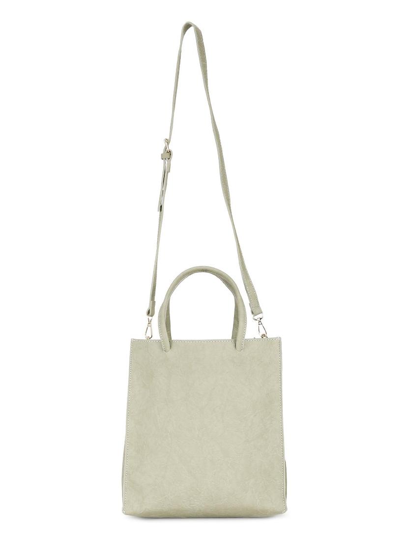 green leatherette combo handbag - 16835999 - Zoom Image - 4