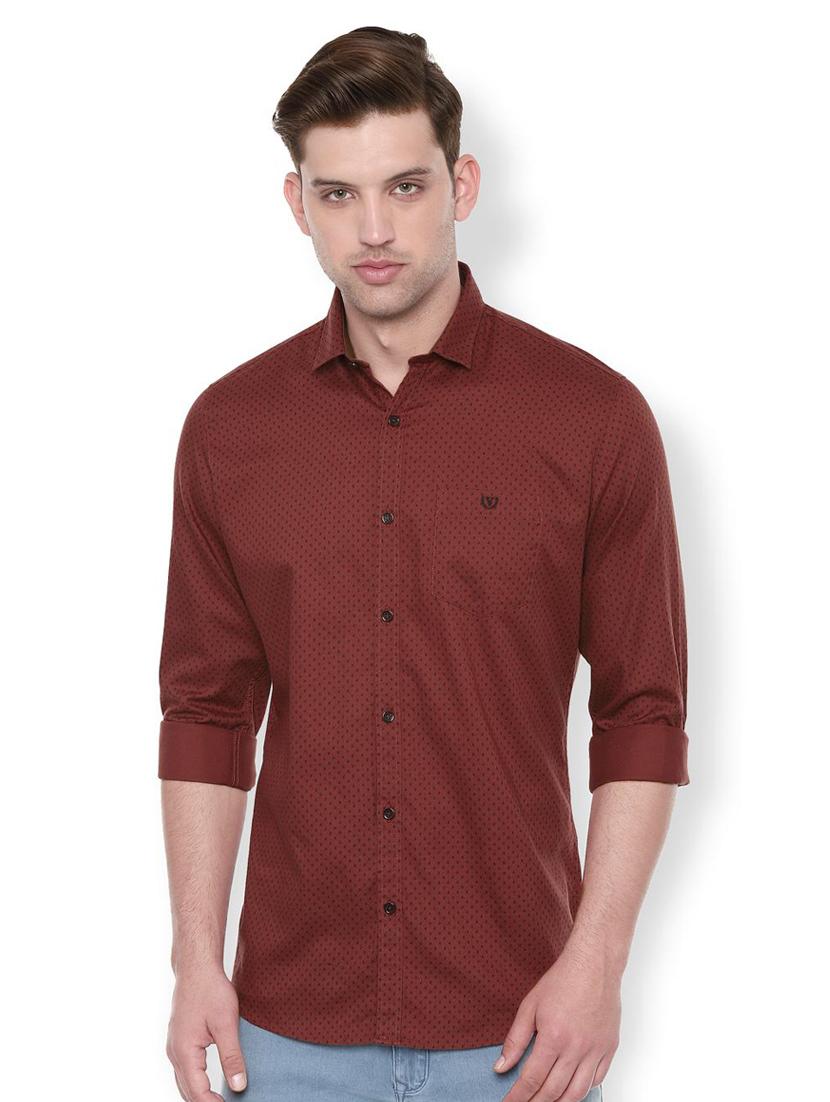 brown printed casual shirt - 16836096 - Zoom Image - 1