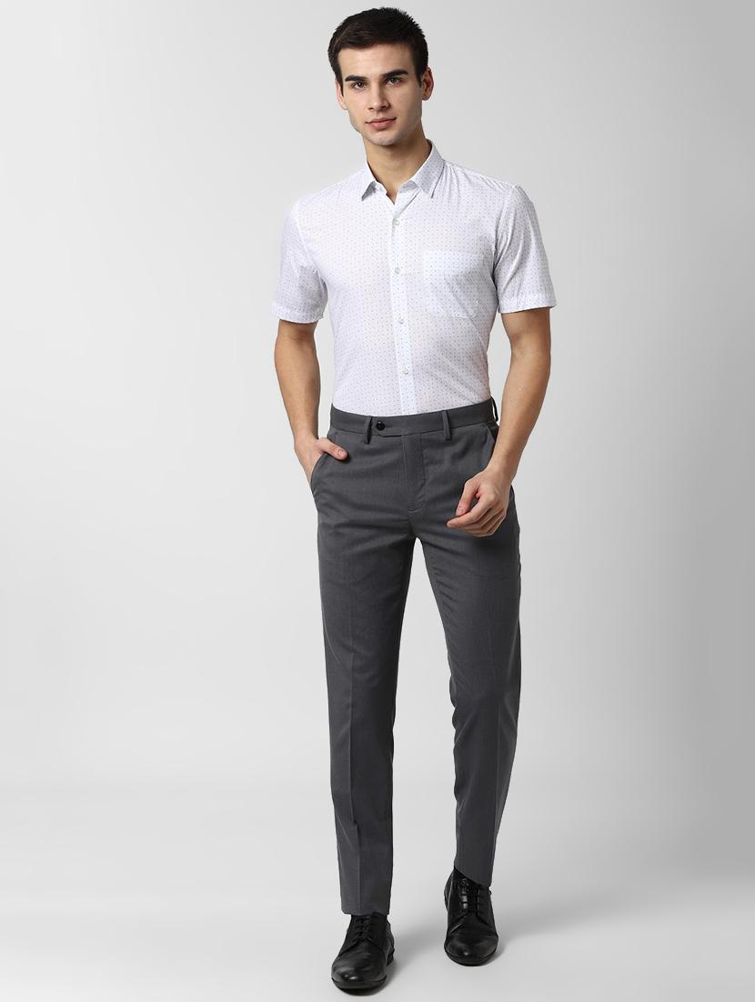 white printed formal shirt - 16836289 - Zoom Image - 4