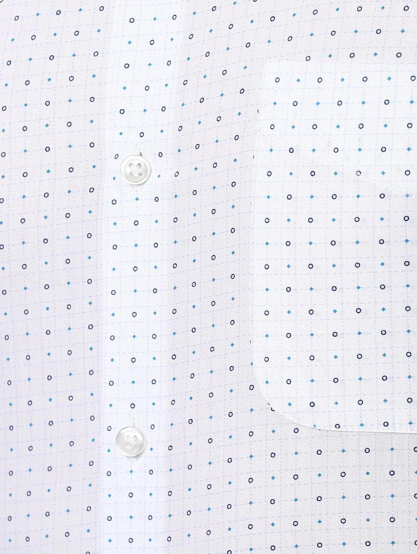 white printed formal shirt - 16836289 - Zoom Image - 5