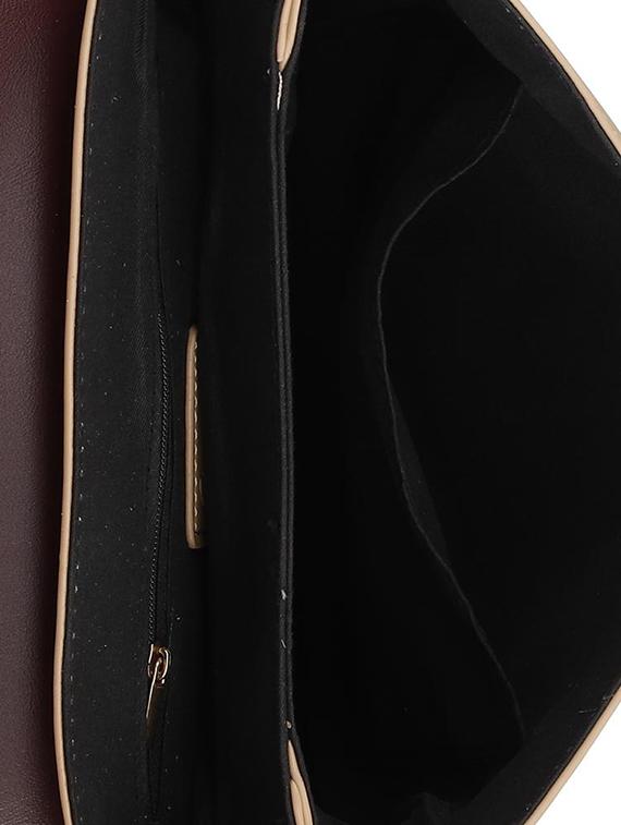 brown leatherette regular sling bag - 16836323 - Zoom Image - 3