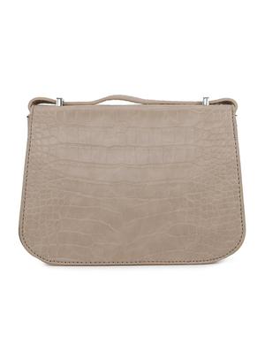 beige leatherette regular sling bag - 16836324 - Standard Image - 2