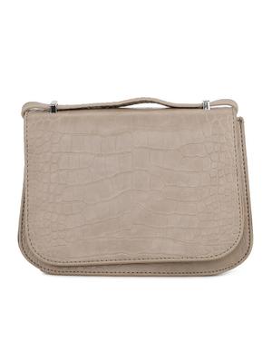beige leatherette regular sling bag - 16836324 - Standard Image - 4