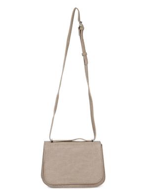 beige leatherette regular sling bag - 16836324 - Standard Image - 5