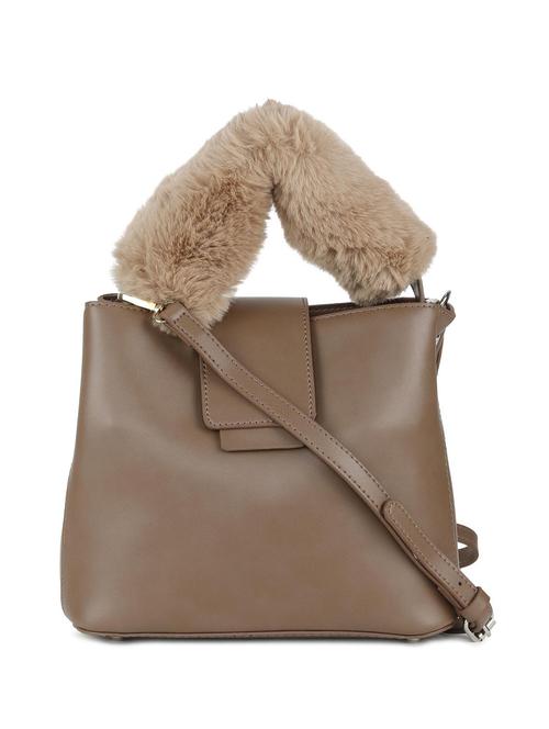 brown leatherette regular sling bag - 16836326 - Standard Image - 1