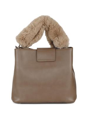 brown leatherette regular sling bag - 16836326 - Standard Image - 2