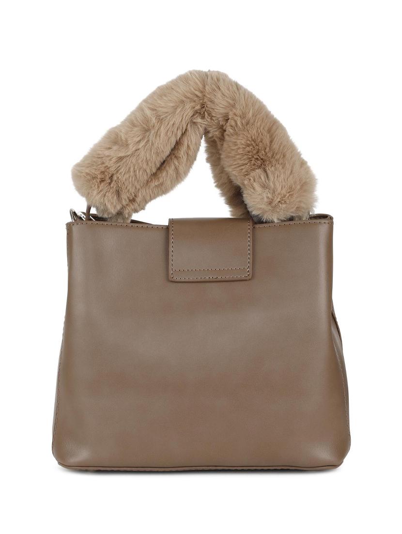 brown leatherette regular sling bag - 16836326 - Zoom Image - 2