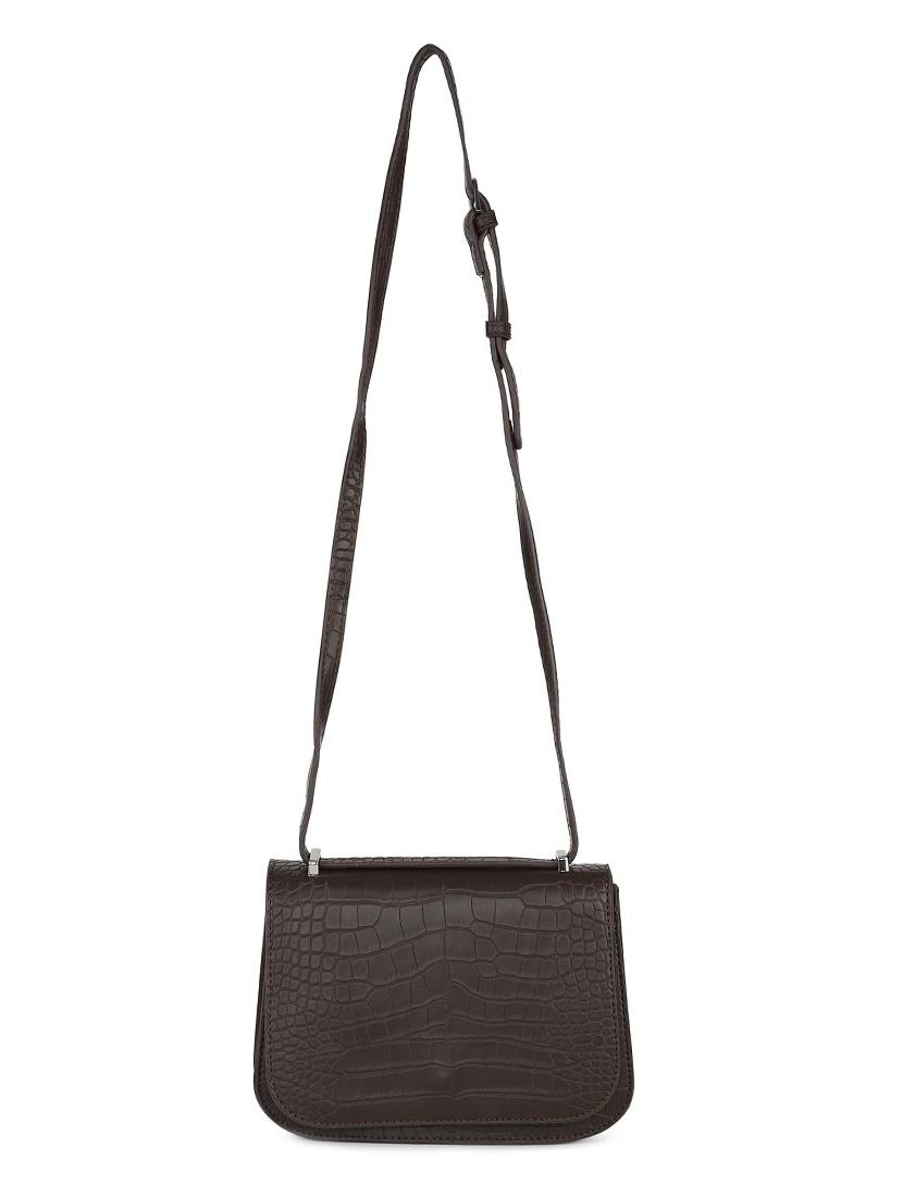 brown leatherette regular sling bag - 16836329 - Zoom Image - 5