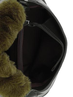 green leatherette regular sling bag - 16836333 - Standard Image - 3