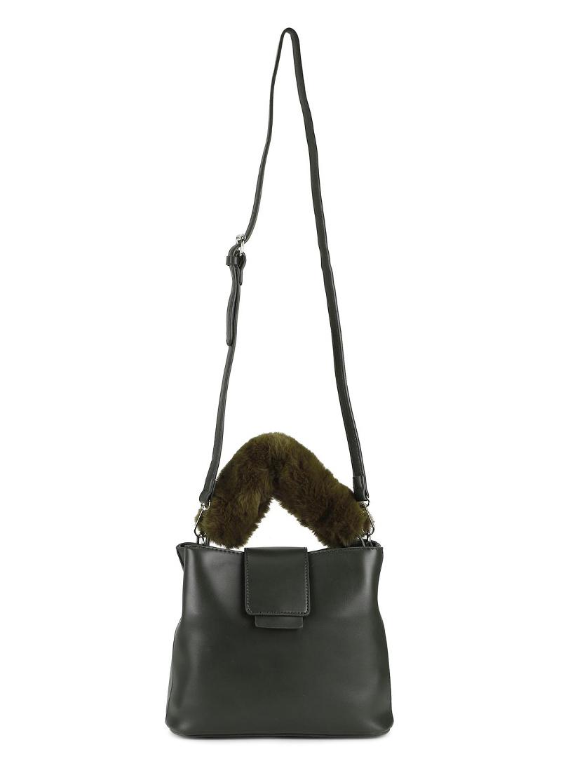 green leatherette regular sling bag - 16836333 - Zoom Image - 5