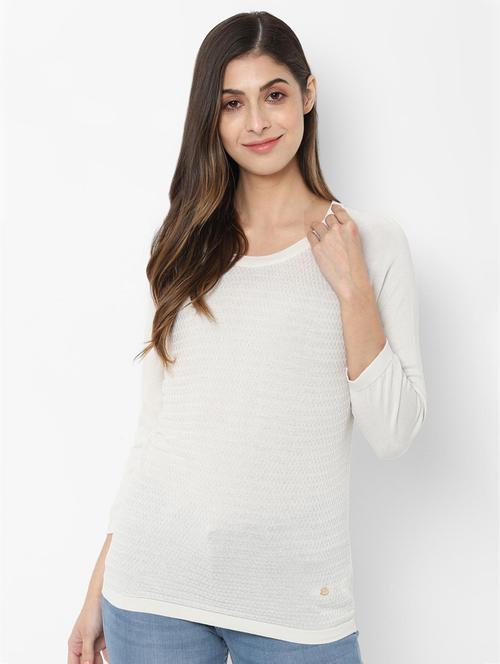 round neck knitted top - 16836365 - Standard Image - 1