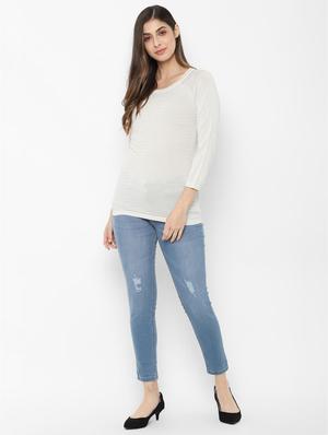 round neck knitted top - 16836365 - Standard Image - 3